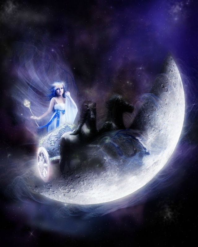 Space   The Moon by InertiaK